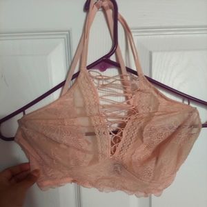 Victoria secret light pink corset brallette